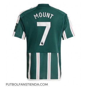 Manchester United Mason Mount #7 Segunda Equipación 2023-24 Manga Corta